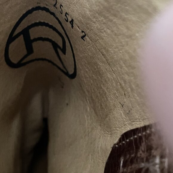 Roper Womens Desert Rose Cowboy Boots Brown Leather Square Toe Sz 6 Western - Picture 15 of 15